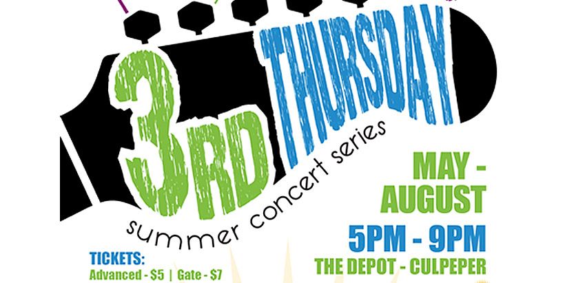 Grand Sponsor at the 3rd Thursday Summer Concert Series: 18th of July 2019, Culpeper