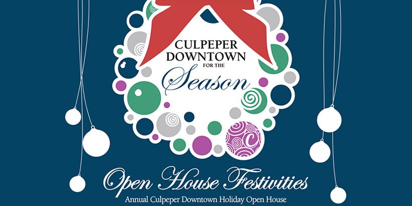 Culpeper Downtown Holiday Open House Festivities: 24th of November 2019, Culpeper